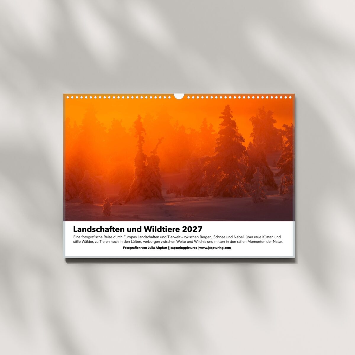 Kalender Coverfoto Wildtiere und Landschaften2027